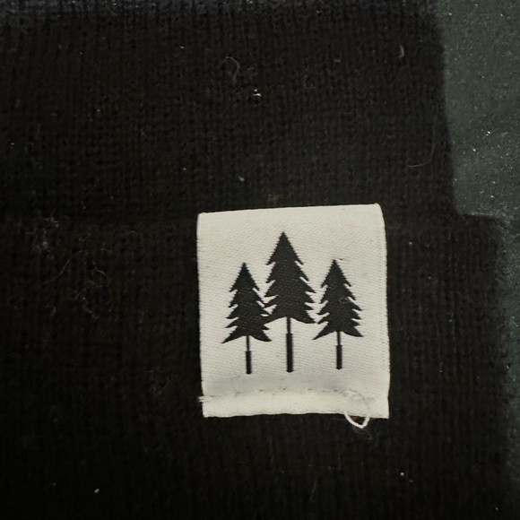 Unisex THREE TREE FOLDOVER BEANIE ~BLACK (THE MONTANA SCENE) - Picture 2 of 2